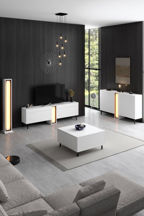 Hanah Home Lámpara de pie Nova - Blanco